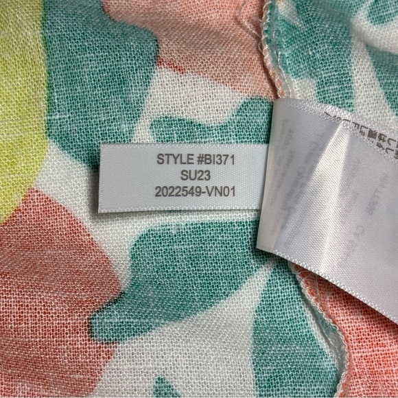 J.Crew Linen Blend Colorful Citrus Floral Print Dress size 4 - Picture 11 of 12